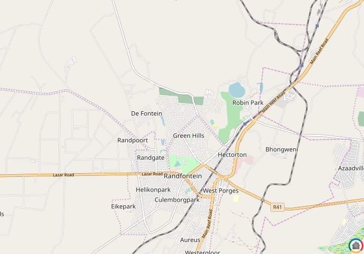 Map location of Greenhills